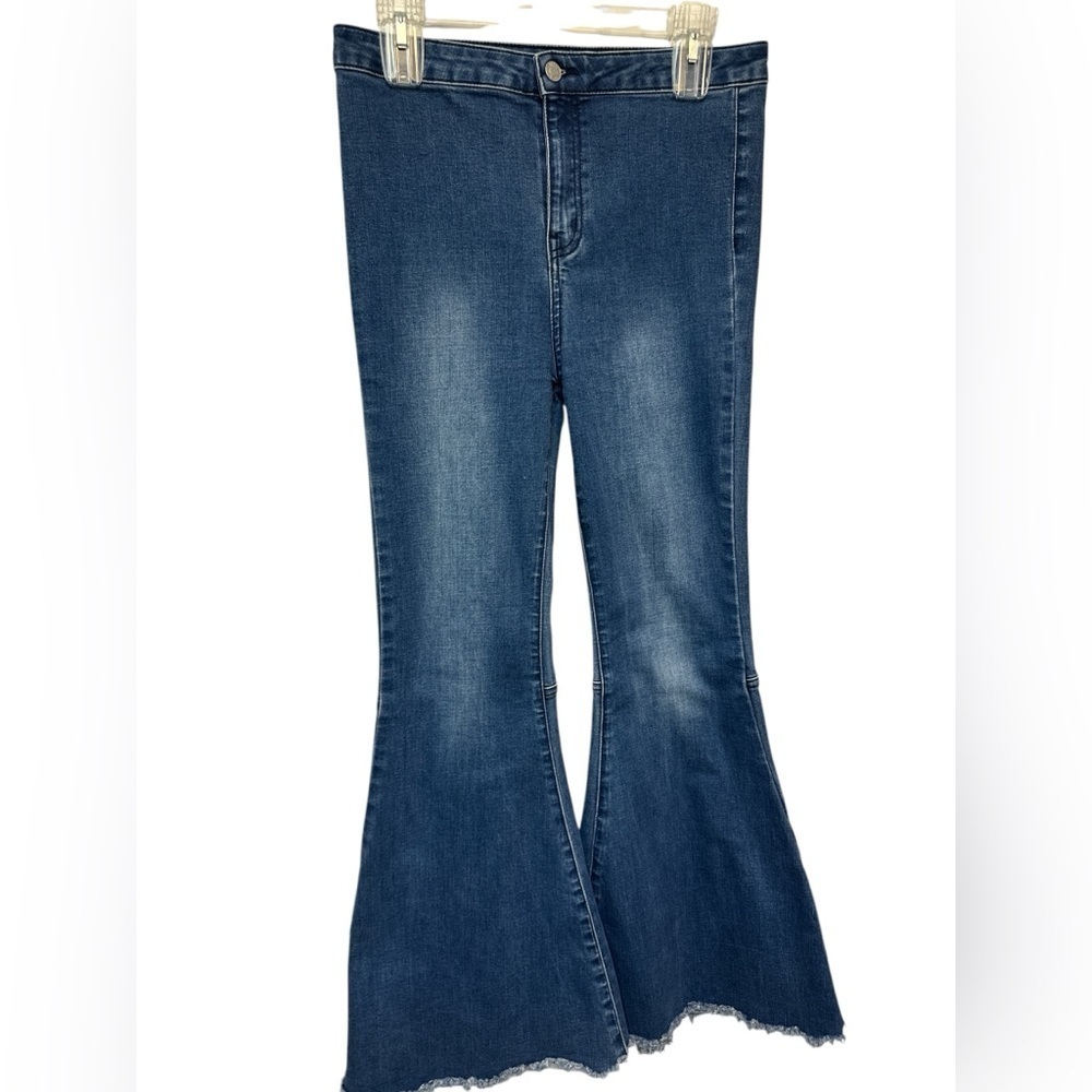 Blank Paige Jeans High Waist Flared Bell Bottom Boho Festival